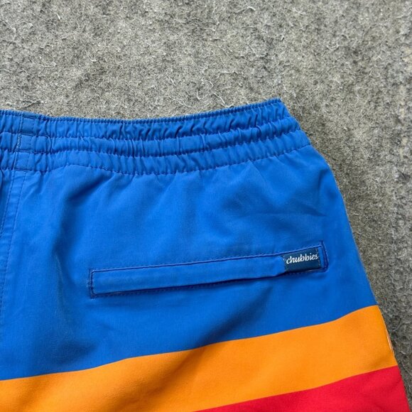 Chubbies Athletic Shorts Men S Blue Orange White Liner 7" Performance Stretch - Picture 10 of 16